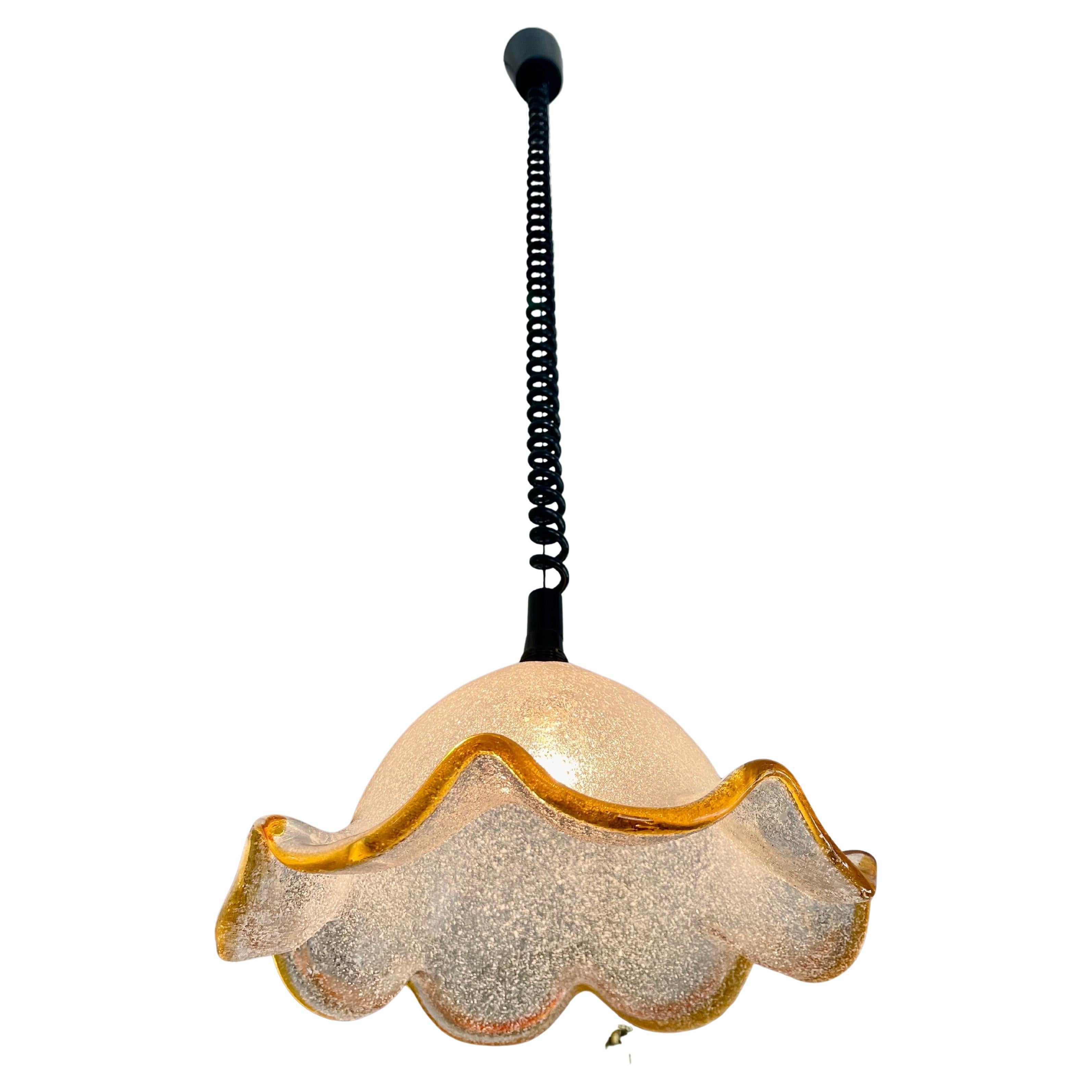 Mazzega Pendant with Glass Murano Bicolore  , Italy, 1970