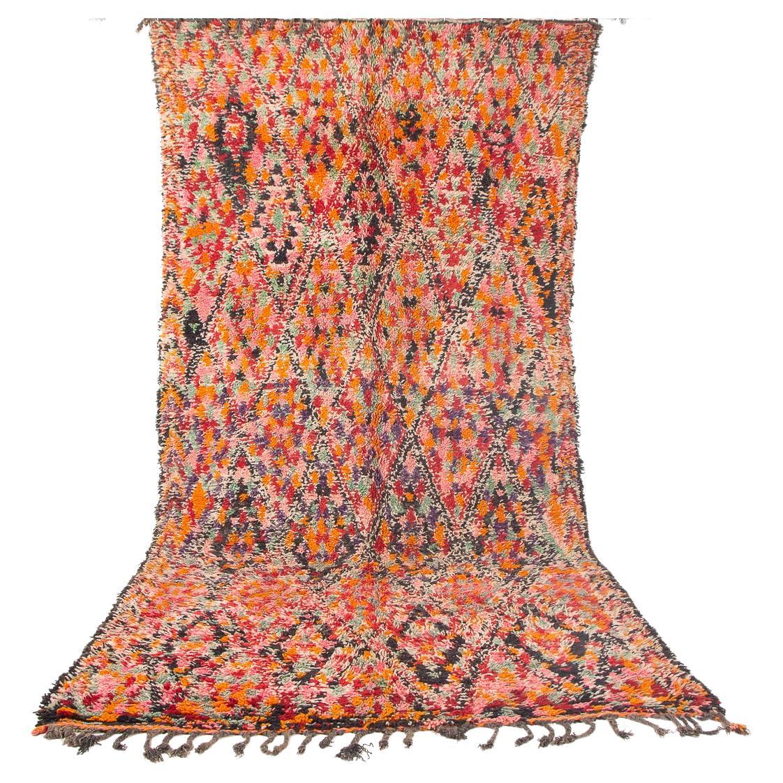 Marokkanischer Berber-Teppich im Nomaden-Boho-Chic-Stil, Vintage, um 1970 im Angebot