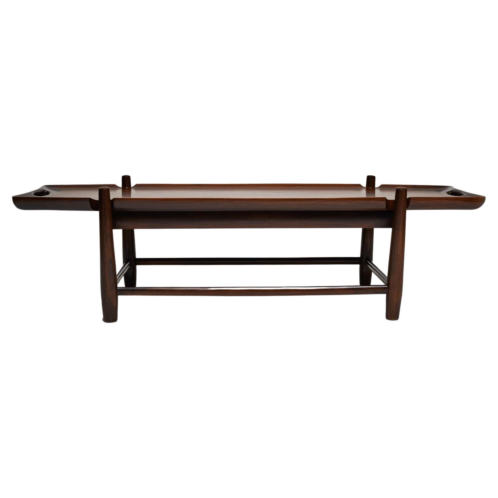 Mid-Century Modern Coffee Table in Hardwood by Sergio Rodrigues, Brazil, 1958