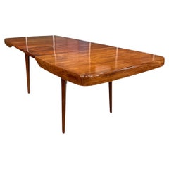 Extendable Brazilian Modern Dining Table in Caviuna Hardwood, Carlo Hauner 1950s