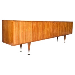 Crédence en Wood Caviuna de Giuseppe Scapinelli, c.1950.