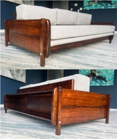 "Macedo" Sofa in Hardwood & Boucle by Sergio Rodrigues, c. 1960s