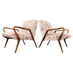 Brazilian Mid-Century Armchairs in Caviuna wood, Giuseppe Scapinelli, 1950s