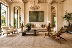 Brazilian Modern Chaise Lounge in Caviúna & Moss-Olive Velvet by Pierre Weckxx