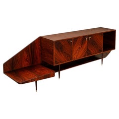 Brazilian Modern Credenza by Giuseppe Scapinelli in Brazilian Rosewood, 1950s