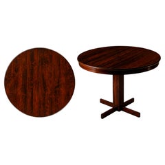 Brazilian Modern Rosewood Round Dining Table by Celina Decorações, 1960s