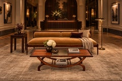 Brazilian Modern Sculpted Daybed in Rosewood & Camel Mohair, Novo Rumo, 1960s