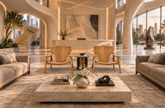Pair of “Diz” Armchairs in Hardwood by Sergio Rodrigues, Brazil, Design 2001