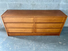 Midcentury Danish Modern Sideboard Credenza. Circa 1980s