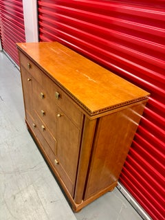 1980s Neoclassical Revival Hickory White Genesis Collection High-Boy Dresser.