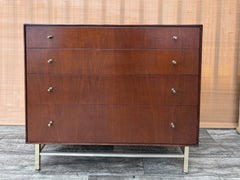 Refinished Mid Century Modern Chest of Drawers By John Stuart. Circa 1960s.