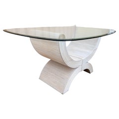 Coastal Stryle Pencil Reed Dining Table in the Betty Cobonpue Manner. C 1980's