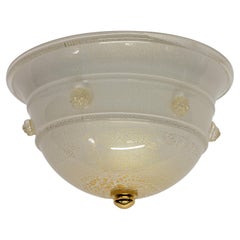 Flush Mount Ceiling Light Barovier & Toso Glass Lamp 