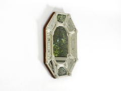 Exquisitely beautiful Italian mid-century wall mirror with a Murano glass frame