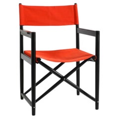 1980s black wooden folding chair Model 903 by Kurt Culetto for Horgen Glarus
