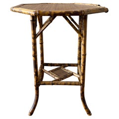 19th Century Aesthetic Movement Bamboo Side Table with Octagonal Top