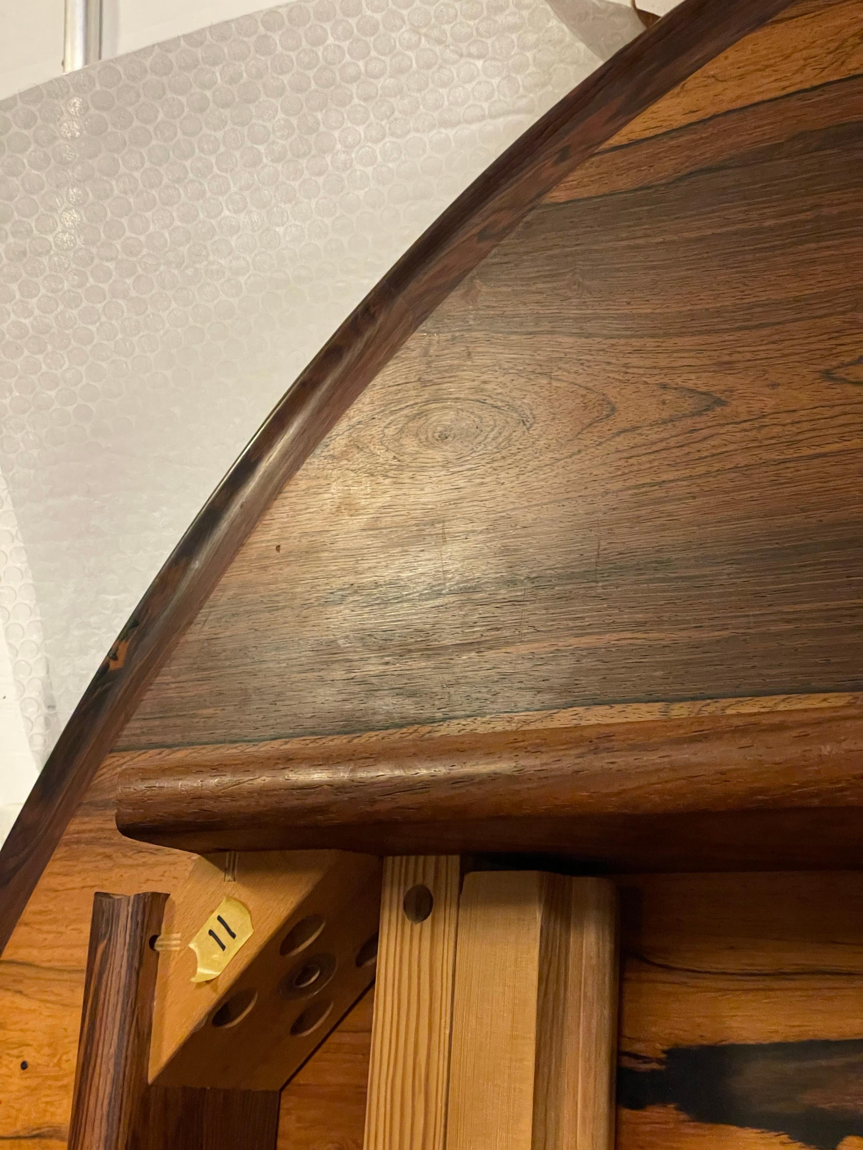 Finn Juhl Model Judas Dining Table in Palisander 1950s For Sale 8