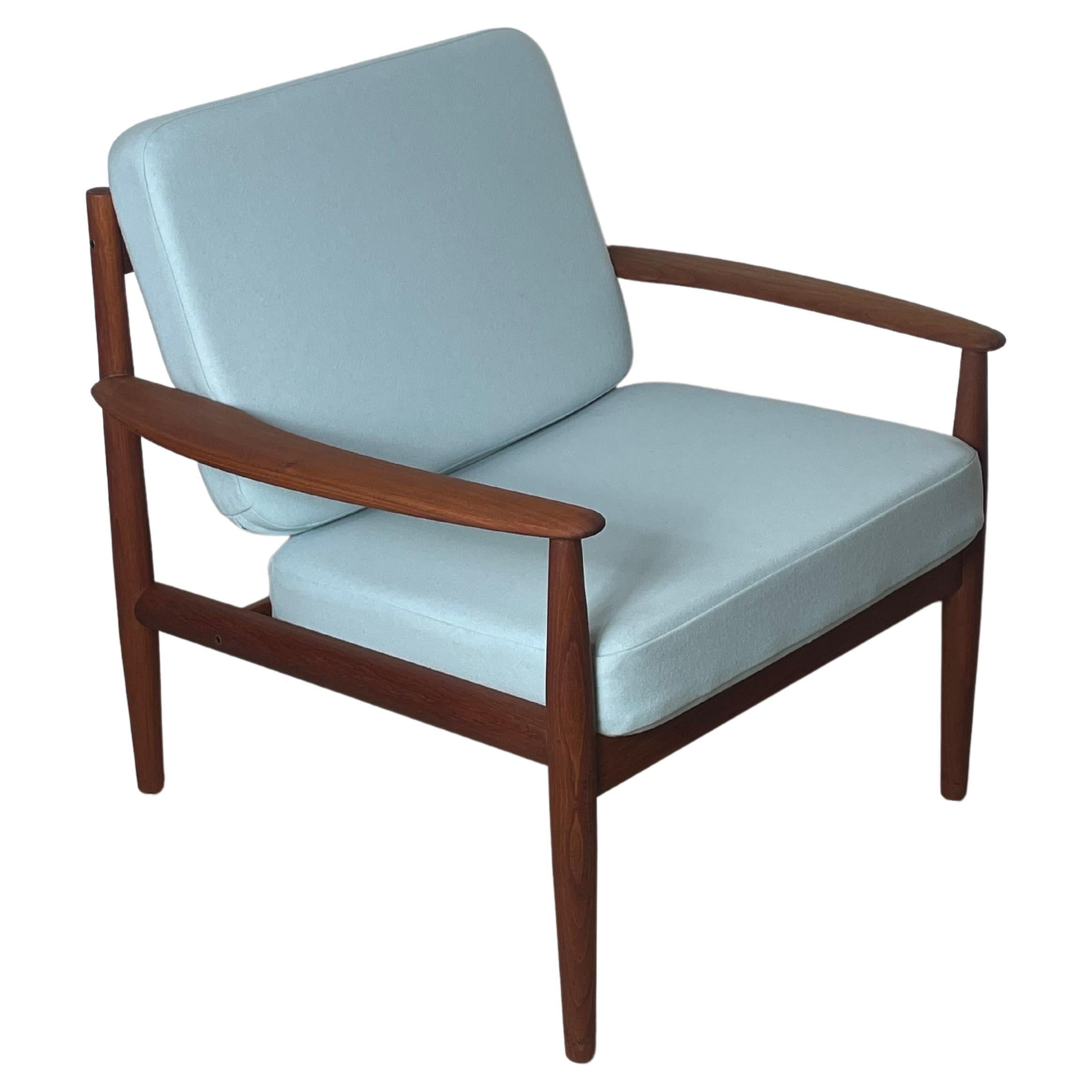 Danish Teak Easy Chair by Grete Jalk with New Upholstery