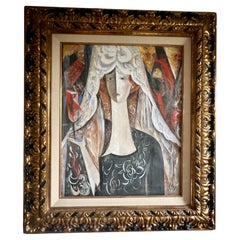 Original Natalia Gontcharova Spanische Frau 1922 Öl auf Leinwand Gemälde