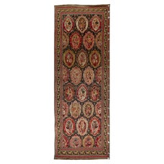 Mirror-Design Antique Karabagh Gallery Carpet