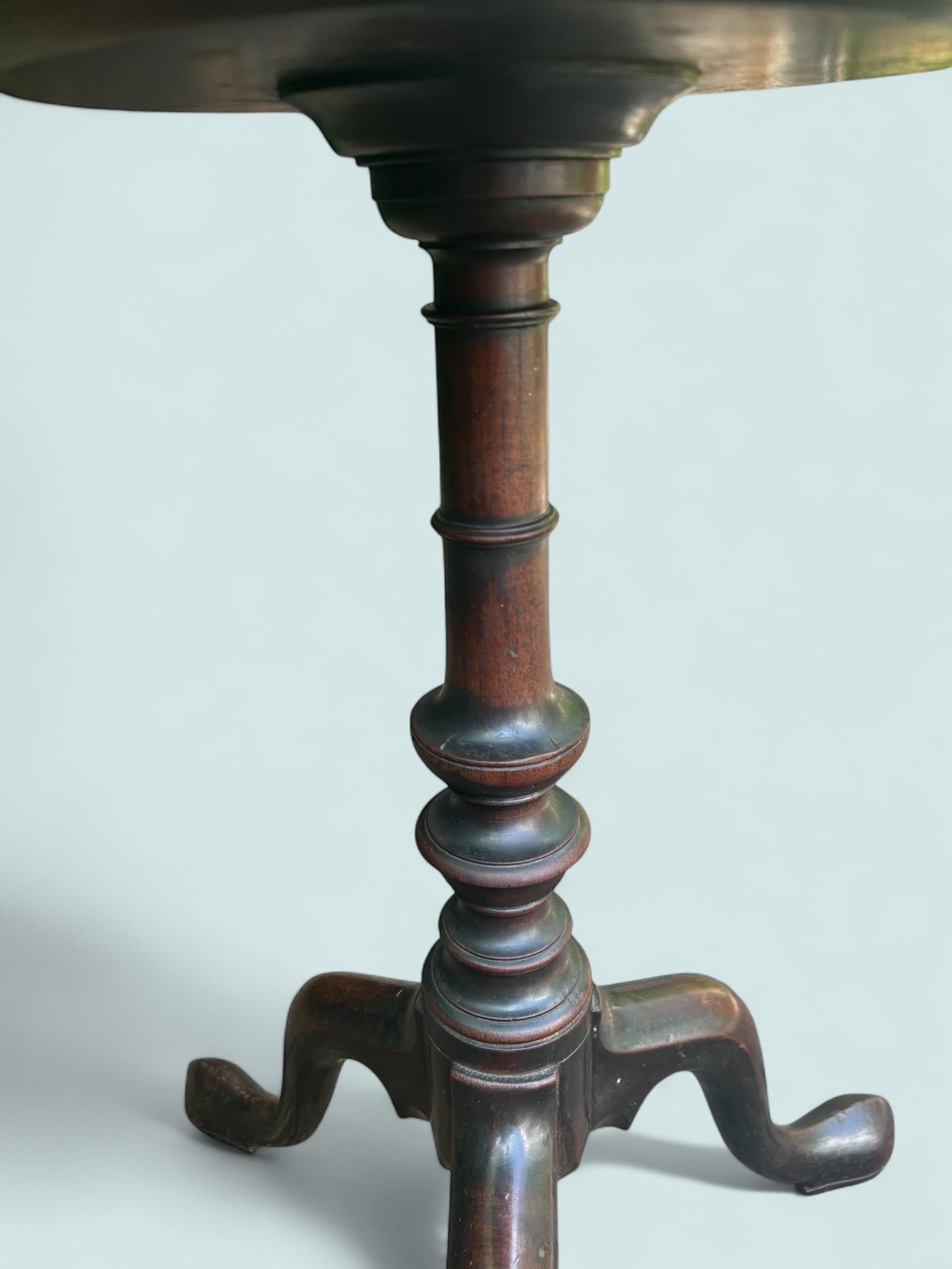 English Georgian Mahogany Kettle Stand/Wine Table Circa 1760 For Sale 2