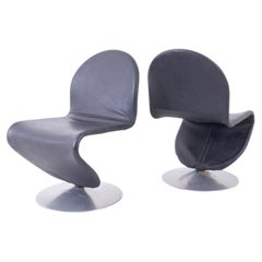 Sedie da pranzo System 1-2-3 di Verner Panton per Fritz Hansen, anni '70