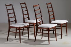 Set of 4 "Lis" teak chairs by Niels Kofoed, Denmark, 1960s