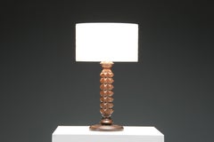 Wood Table Lamp, Inspired by Charles Dudouyt, France 1940s