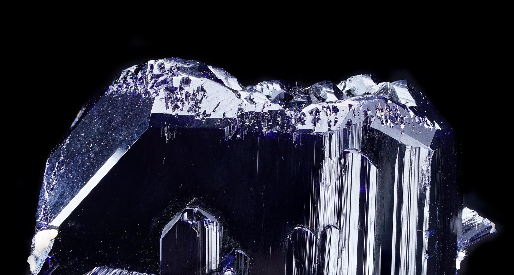 Contemporary Azurite Crystal From Tsumeb Mine, Namibia For Sale
