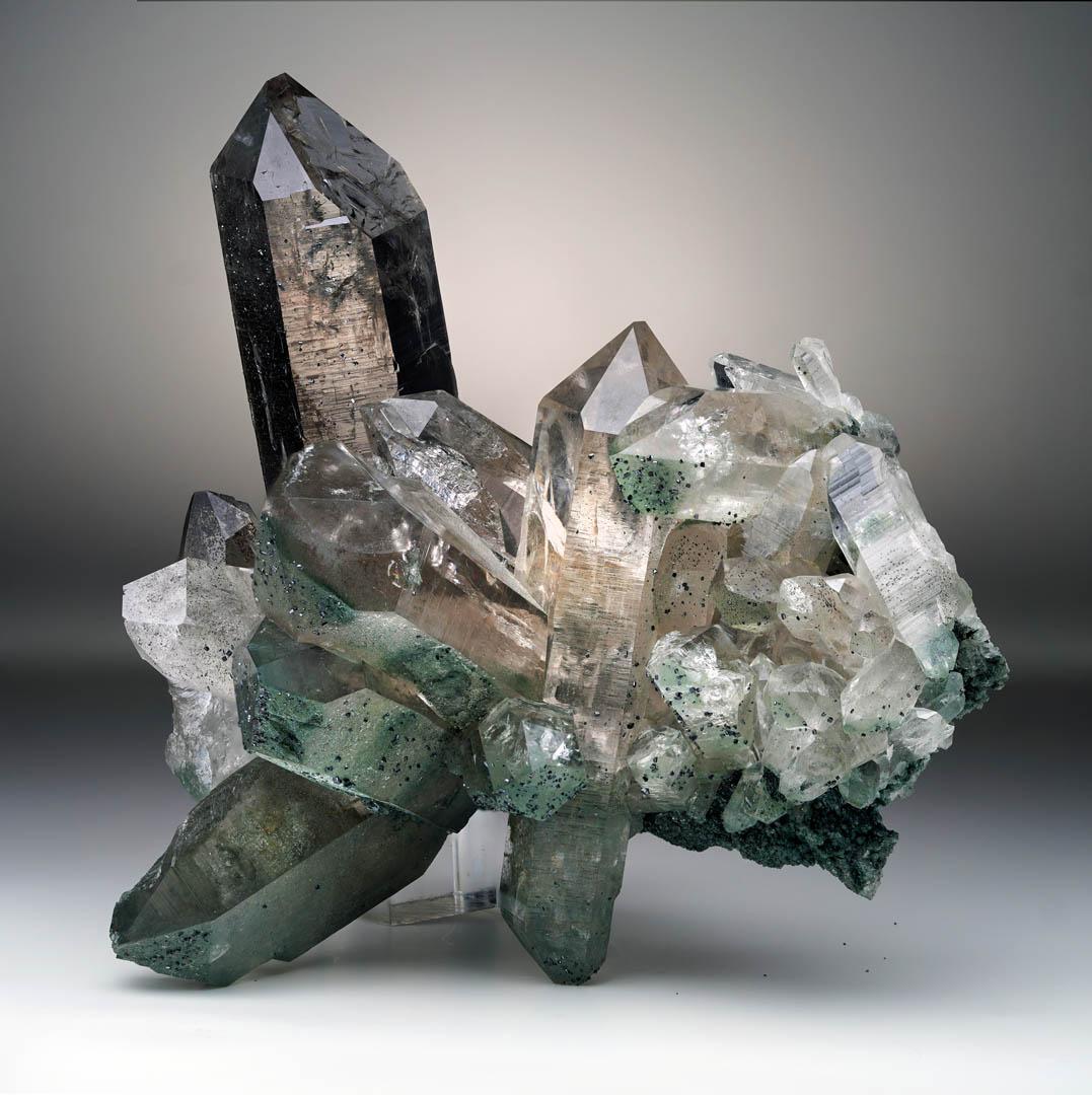 Indian Nepalese Chloride Quartz Cluster // 2.80 Lb. For Sale