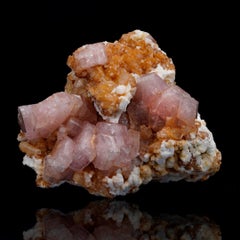 Rare Pink Apatite with Muscovite, Colombian Crystal Sculpture, New