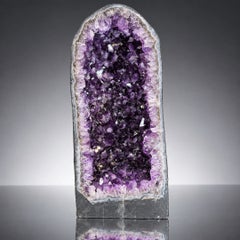 Large 62lb Brazilian Amethyst Cathedral Geode  Luxury Decor