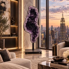 Giant 6ft Brazilian Amethyst Geode Custom Swivel Stand