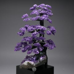 Árbol grande de amatista con base de amatista, 1,5 pies  Brasil