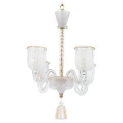 Midcentury Rugiada Murano Chandelier Attributed to Barovier & Toso