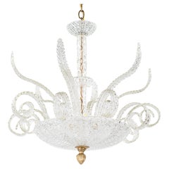 Importante lampadario Medusa di Murano degli anni ’40, attribuito a Ercole Barovier