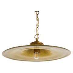 Mid-Century Modern Flared Calcedonio Murano Glass Pendant Light, 1960s