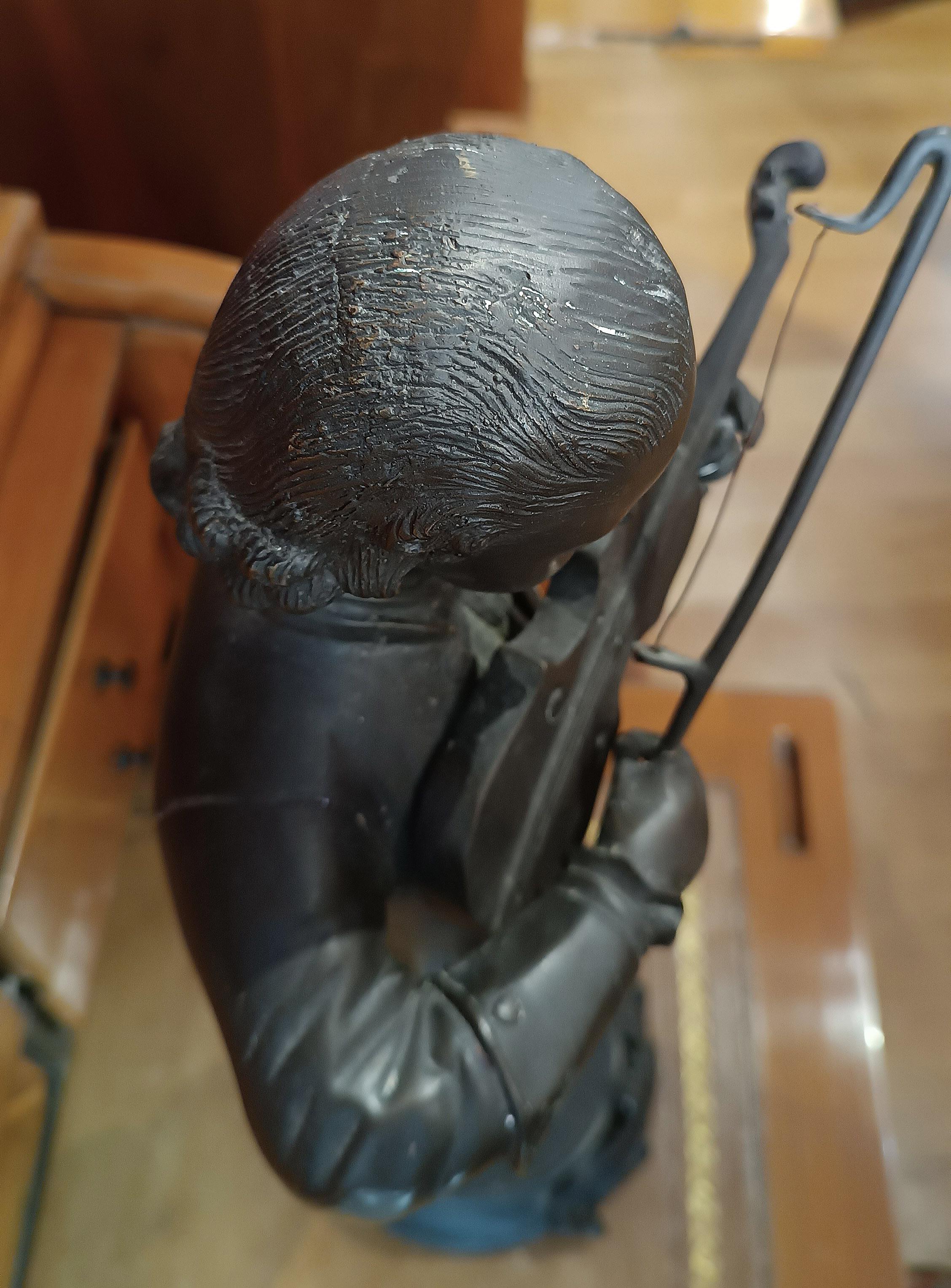 LATE 19th CENTURY BRONZE SCULPTURE PORTRAIT OF MOZART im Angebot 5