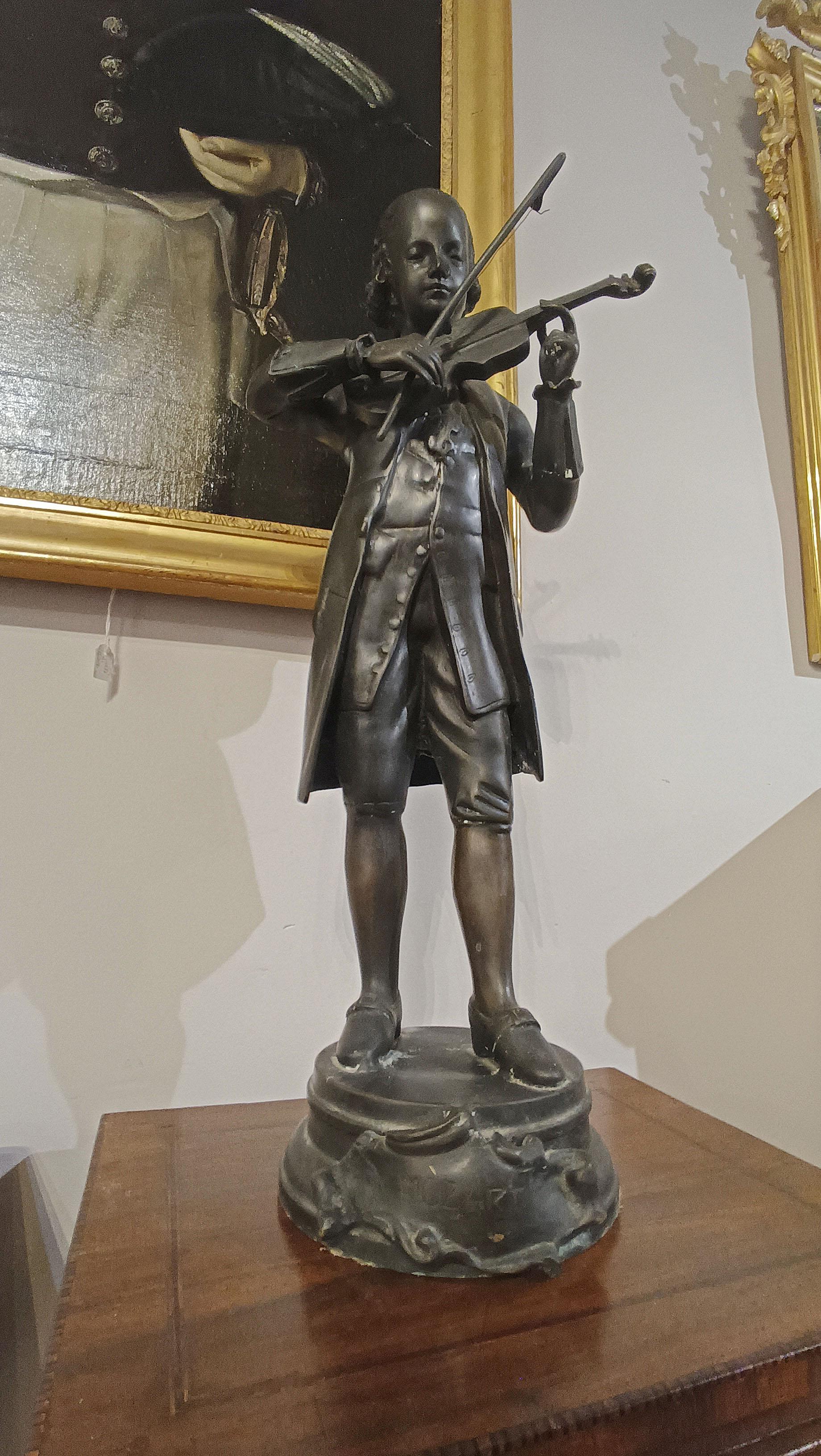 LATE 19th CENTURY BRONZE SCULPTURE PORTRAIT OF MOZART im Angebot 8