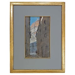 EARLY 20th CENTURY PAINTING WITH FLORENTINE VIEW