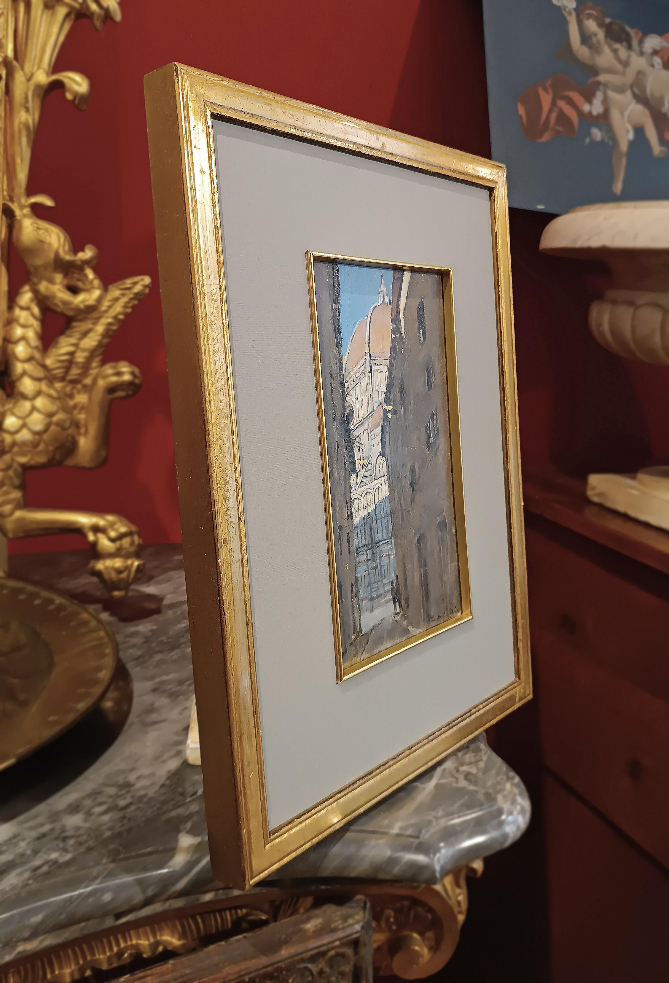 EARLY 20th CENTURY PAINTING WITH FLORENTINE VIEW im Angebot 2