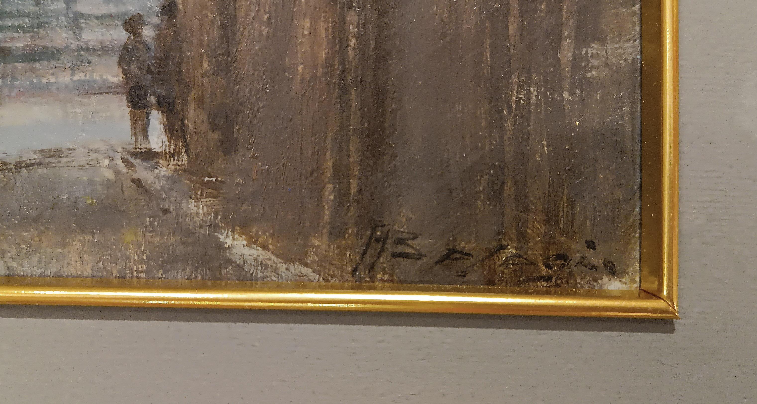 EARLY 20th CENTURY PAINTING WITH FLORENTINE VIEW im Angebot 1