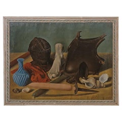 FIRST HALF OF THE 20th CENTURY PAINTING STILL LIFE WITH OBJECTS