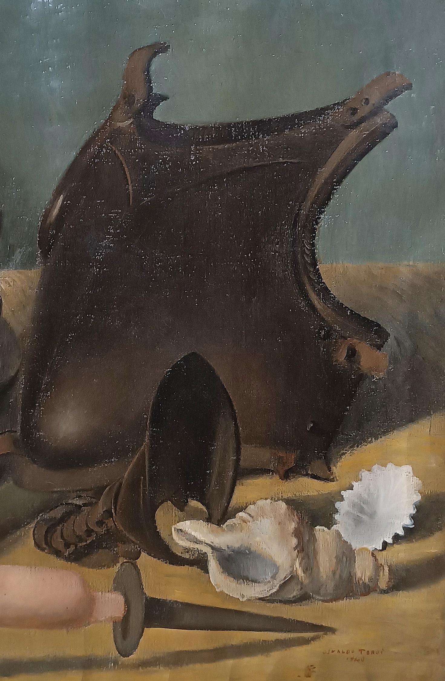 FIRST HALF OF THE 20th CENTURY PAINTING STILL LIFE WITH OBJECTS im Angebot 1