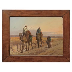 EARLY 20th CENTURY SMALL ORIENTALIST PAPER PAINTING