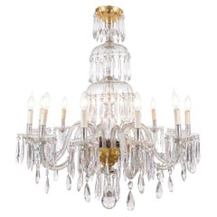 CRYSTAL CHANDELIER FROM THE SECOND HALF OF THE 19th CENTURY