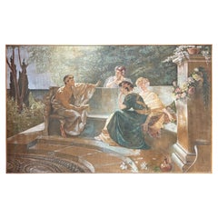 LARGE NEOCLASSICAL PAINTING FROM THE LATE 18TH CENTURY