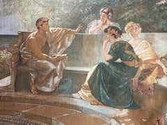 LARGE NEOCLASSICAL PAINTING FROM THE LATE 18TH CENTURY