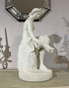 Skulptur einer badenden Venus aus der Mitte des 19. Jahrhunderts