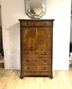MID-19TH-CENTURY SECRÉTAIRE WITH IRON SAFE